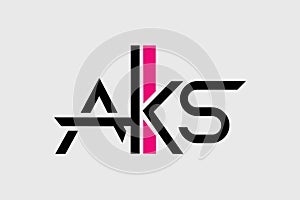 AKS Letters logo Design