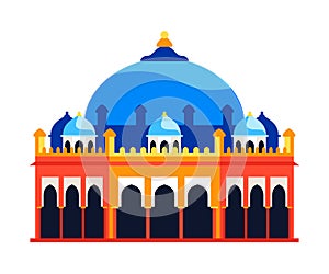 Akshardham - modern flat design style single isolated image