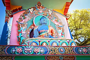 Akshobhya Buddha Statue at Chagdud Gonpa Khadro Ling Buddhist Temple - Tres Coroas, Rio Grande do Sul, Brazil