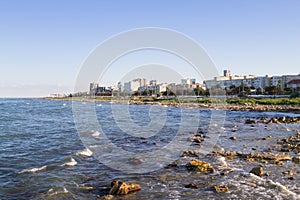 Aktau city shoreline view, Kazakhstan