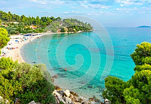 Akti Koviou beach on Sithonia peninsula, Chalkidiki, Greece