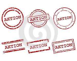 Aktion stamps