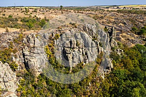 Aktovsky canyon, Nikolaev region, Ukraine aerial view