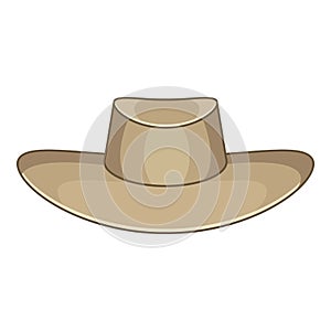 Akubra icon, cartoon style
