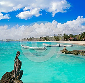 Akumal bay beach in Riviera Maya