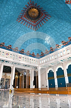 internal of Al Akbar Mosque in surabaya, Java, Indonesia.