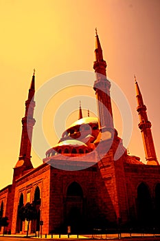 Al-Amin Mosque downtown Beirut Lebanon photo