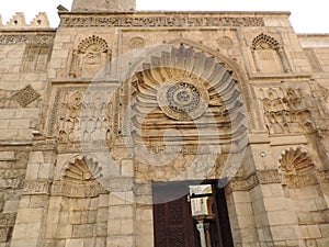 Al-Aqmar Mosque in Cairo, Egypt - Ancient architecture - Holy Islamic site - Africa religious tour