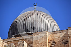 Al-Aqsa Mosque Dome in Jerusalem, Israel