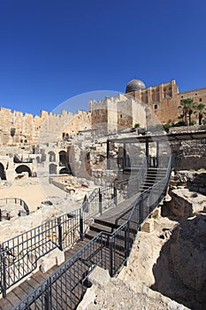 Al-Aqsa from Ophel Archaeological Site