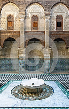 Al Attarine Madrasa in Fez, Morocco photo