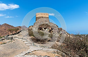 Al Bidiyah Fort in emirate of Fujairah in UAE