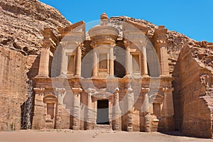 The al-Dayr tomb or monastery Petra Jordan