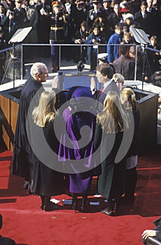 Al Gore, taking oath as Vice President