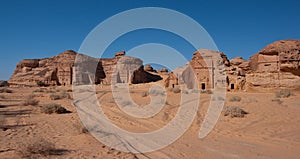 Al Hijr archaeological site Madain Saleh in Saudi Arabia