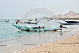 Fishermen at Socotra, Yemen