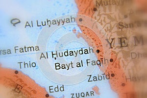 Al Hudaydah, a city in Yemen.