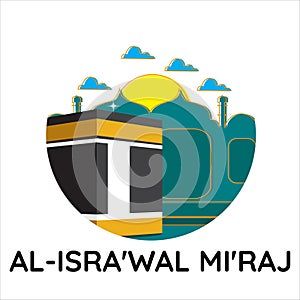 al isra wal miraj simple background