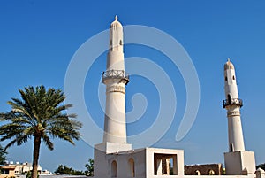 Al Khamis mosque in nice clear blue sky, Bahrain