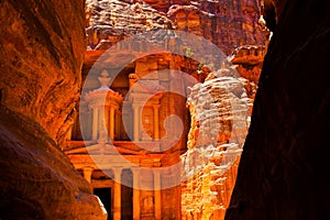 Al-Khazneh temple in Petra