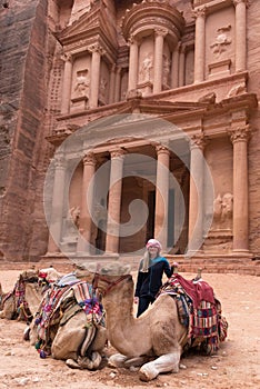 Al Khazneh temple in Petra city