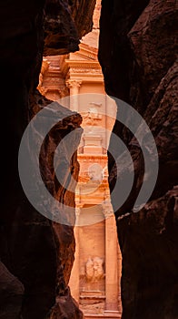 Al-Khazneh or The Treasury in Petra Jordan