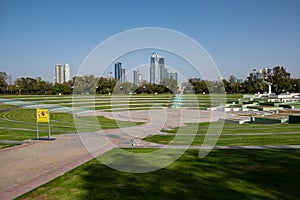 Al Mamzar Beach and Park in Dubai.