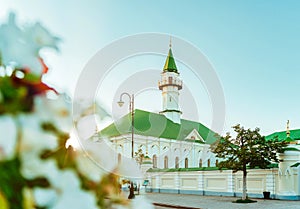 The Al Mardjani Mosque. Summer landscape.