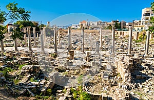 Al Mina archaeological site in Tyre, Lebanon photo