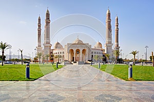 Al-Saleh mosque in the Sanaa, capital of Yemen