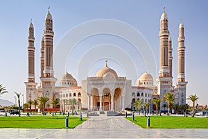 Al-Saleh mosque in the Sanaa, capital of Yemen