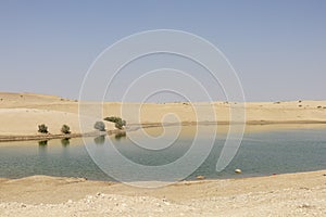 Al Wathba lake in Abu Dhabi