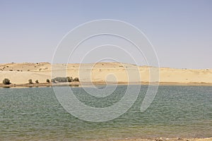 Al Wathba lake in Abu Dhabi