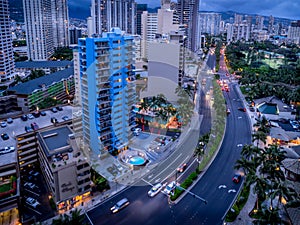 Ala Moana blvd and Waikiki