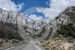 Alabama Hills with Mount Whitney in the back, California