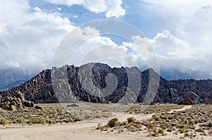 Alabama Hills Recreation Area in Lone Pine California features a rock shape heart