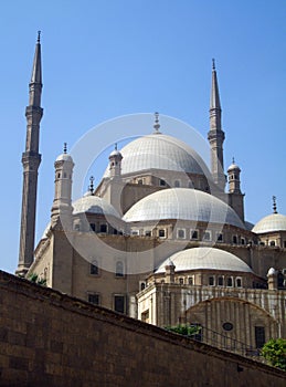 Alabaster Mosque in the Citadel of Saladin in Cairo Egypt