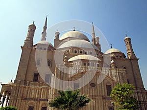Alabaster Mosque in the Citadel of Saladin in Cairo Egypt photo
