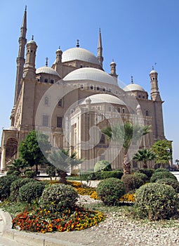Alabaster Mosque in the Citadel of Saladin in Cairo Egypt photo