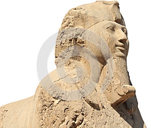 The Alabaster sphinx of Memphis, Egypt