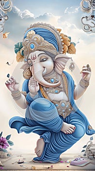 Alabuga Raja: Ganapati Bappa. Artificial intelligence.