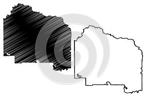 Alachua County, Florida U.S. county, United States of America,USA, U.S., US map vector illustration, scribble sketch Alachua map