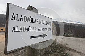 Aladaglar National Park Entrance