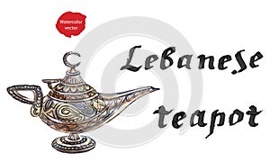 Aladdin's magic lamp with Genie