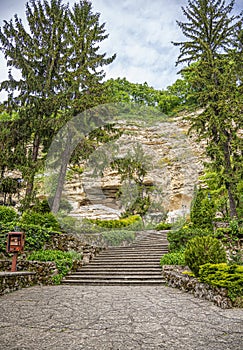 Aladzha Monastery, a medival Orthodox cave monastery complex. Bulgaria