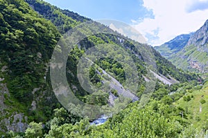 Alagir gorge. Republic of North Ossetia - Alania, Russ