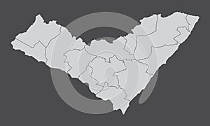 Alagoas administrative map