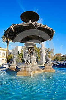 Alameda Albereda fountain of 1878 in Valencia photo
