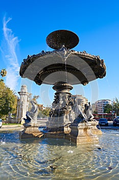 Alameda Albereda fountain of 1878 in Valencia photo
