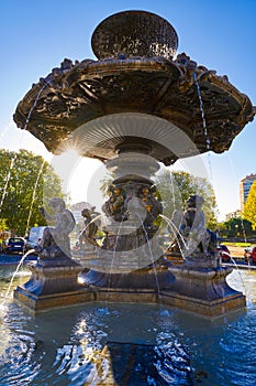 Alameda Albereda fountain of 1878 in Valencia